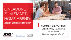 Konzept Smart "Home be-greifbar machen"